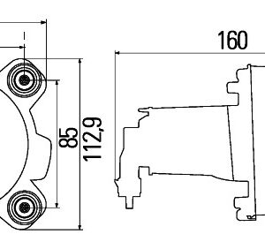 Halogen/DE-Headlight - 90mm Performance - 12V