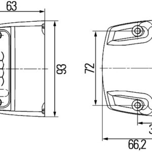 Licence Plate Light - LED - 12V