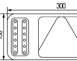 Rearlight - Coluna - LED - 24V