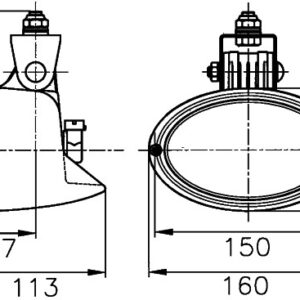Halogen-Worklight - Oval 100 - 12V