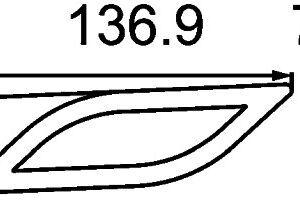 Auxiliary Direction Indicator - Shapeline Style - LED - 24/12V