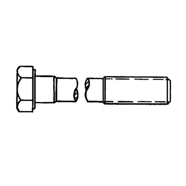 Shoulder Screw, 1/2" X 5"