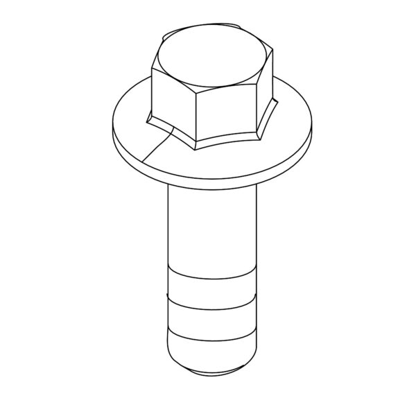 Flanged Cap Screw, M8 X 25